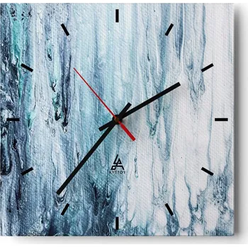 Hodiny Velké nástěnné hodiny 40x40 Abstrakce Skleněné tiché hodiny