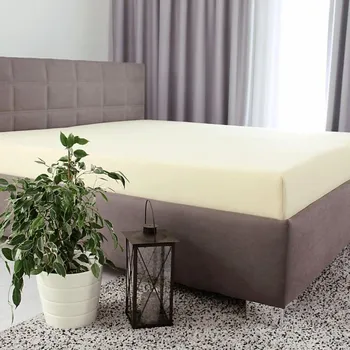 Prostěradlo Tibex Prostěradlo DE LUXE champagne 180 x 200 cm