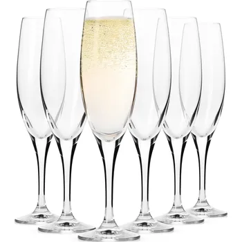 Sklenice Skleničky na šampaňské Krosno Venezia, bezbarvé, 200 Ml 6 ks