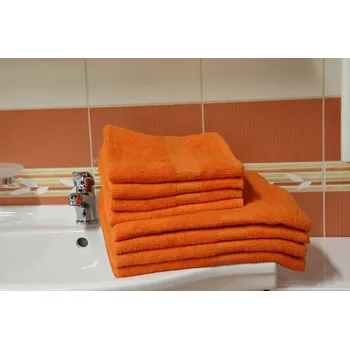 Ručník Tibex Ručník BOBBY oranžová 50 x 100 cm
