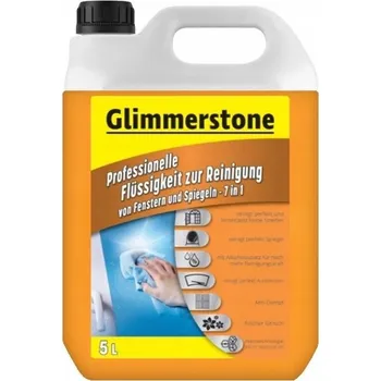 Čisticí prostředek na okna GLIMMERSTONE PROSTŘEDEK NA MYTÍ OKEN ZRCADEL OSVĚDČENÁ KVALITA BEZ ŠMOUH 5L