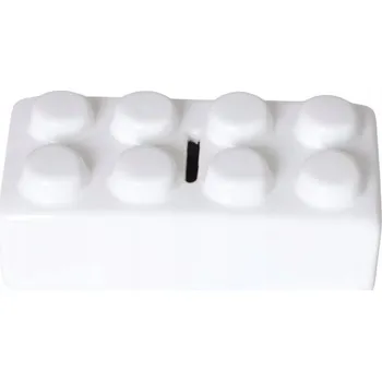 Pokladnička KERAMICKÉ POKLADNÍČKO KOSTKA BÍLÁ VELKÁ