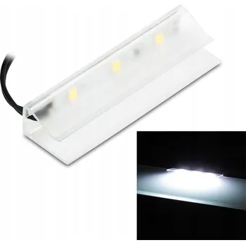 LED páska LED KLIPS PRO PODSVÍCENÍ SKLENĚNÉ POLICE STUDENÉ BÍLÉ SVĚTLO KLIPS NA SKLO