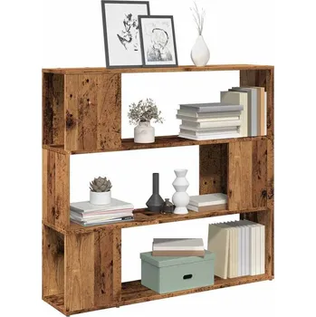 Knihovna vidaXL Knihovna / dělicí stěna 100 x 24 x 94 cm [809186] Barva: Staré dřevo