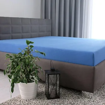 Tibex Prostěradlo DE LUXE - pomněnka pomněnka 90-100 x 200-220 cm