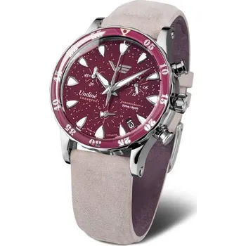 Hodinky Vostok Europe Undine Cranberry VK68-515A774 + 5 let záruka a dárek ZDARMA