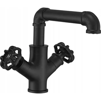 Vodovodní baterie Stojánková umyvadlová baterie Reihe Pura Vintage černá