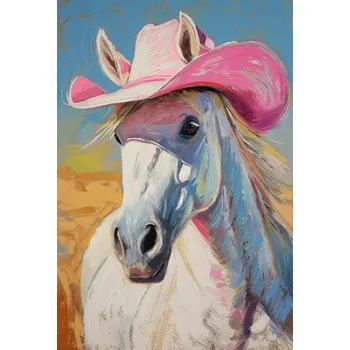 Plakát Plakát Růžový klobouk bez rámu 61 x 90,5 cm