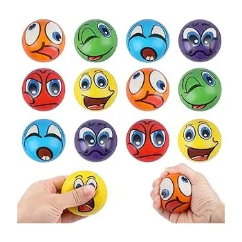 Hračka pro nejmenší SENZORICKÉ MÍČKY ANTISTRESOVÉ 12 KS MAČKACÍ HRAČKY PRO DĚTI I DOSPĚLÉ