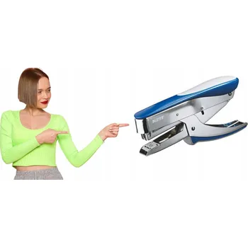 Střední klešťová sešívačka Leitz, 30 listů, modrá