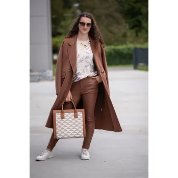 Dámské oblečení Kabát NA3035 Nana Love Francie barva: hnědá , velikost: L