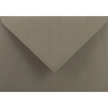 Obálka Ozdobné obálky šedé C5 Sirio 115g s trojúhelníkovou klopou, 5 ks