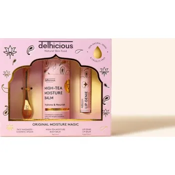 Kosmetická sada Delhicious Magic Moisture Gift Set sada péče o tělo a pleť 3 ks