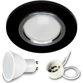 Bodové svítidlo Stropní zapuštěné svítidlo Kwazar Luminaire 7 W GU10 černé