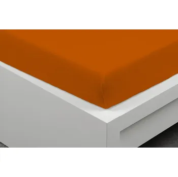 Prostěradlo Tibex Prostěradlo FROTÉ cihlová 90 x 200 cm