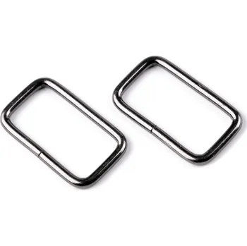 Průvlek / vsuvka šíře 25 mm, malé, 4 nikl černý