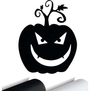 Samolepicí dekorace na vozidlo NÁLEPKA na auto DÝNĚ HALLOWEEN 15x12 cm