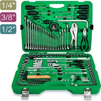 Sada nářadí Kufřík se sadou klíčů 1/2, 1/4 a 3/8 - 144ks