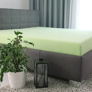 Tibex Prostěradlo DE LUXE - jarní zelené jarní zelená 180-200 x 200-220 cm