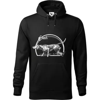 Dámská mikina Mikina - pes Ohař Barva: Černá (01), Velikost: XXL, Střih: Pánské