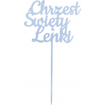Obraz Ozdoba ZÁPICH DO DORTU NÁPIS SVATÝ KŘEST + JMÉNO