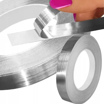 Lepicí páska Dekorativní ozdobná páska Samolepící Stříbrný dekor 1,5 cm x 50 m