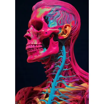 Plakát Plakát Anatomie Barvy bez rámu 67,5 x 95 cm