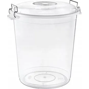 Dóza na potraviny PRŮHLEDNÁ NÁDOBA S VÍKEM 22L NA POTRAVINY JÍDLO PRŮHLEDNÁ