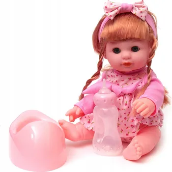 Panenka Panenka miminko Aguška pije a čůrá 30 cm modrá