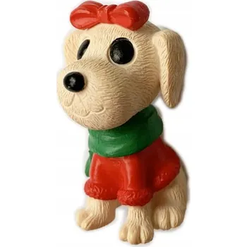 Figurka Pejska Zlatého retrívra model s mašlí