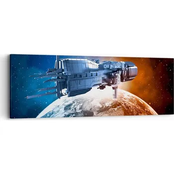 Obraz Obraz na plátně do obýváku ložnice 90x30 kosmos foto obrazy na zeď