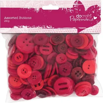 Knoflík WEST DESIGN Knoflíky mix (250g) Červené FOTO pouze ilustrační