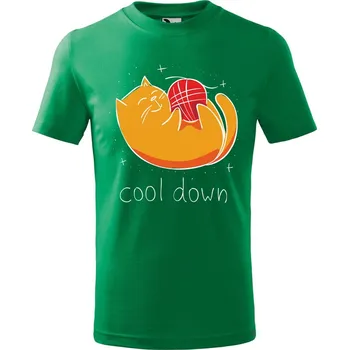 Chlapecké tričko DOBRÝ TRIKO Dětské tričko Cool down Velikost: 158/12 let, Barva: Středně zelená