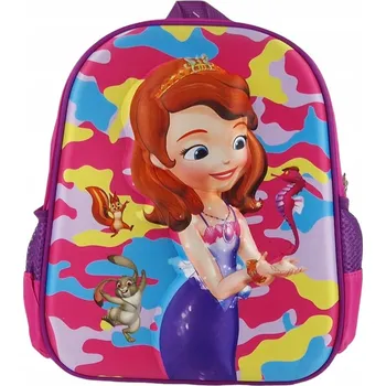 Školní batoh Školní batoh pro předškoláky, dětský, dívčí, růžový, vícebarevný 3D