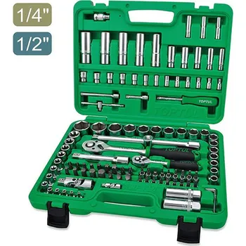 Sada nářadí Kufřík se sadou klíčů 1/2 a 1/4 - 108ks