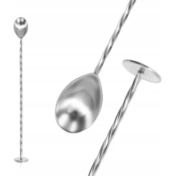 Příbor Barmanská lžíce dlouhá se stopkou na koktejly | 28 cm