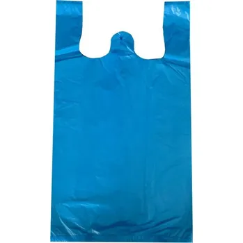 Nákupní taška Maxpack Taška HDPE 240 plus 130x420mm modrá 100ks