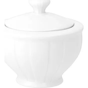 Cukřenka Cukřenka Ćmielów Oktawa Bílá porcelánová cukřenka 250 ml