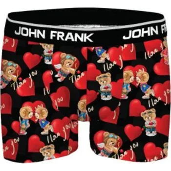 Boxerky Pánské boxerky John Frank JFBD03-VD M Černá