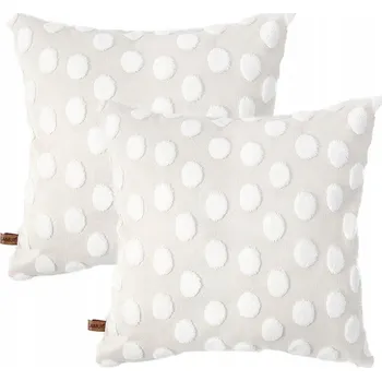 Povlak na polštářek Stylové Dekorační Povlaky na Polštáře 45x45 DVA KUSY Krémové Povlaky