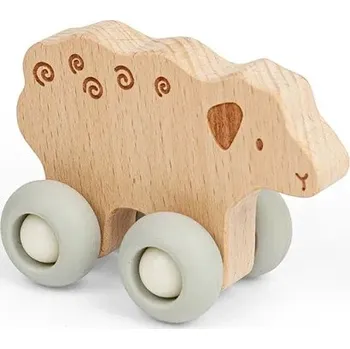 Hračka pro nejmenší Bigjigs Toys Domácí zvířátko na kolečkách Ovečka