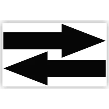 samolepka Sada samolepek šipek směrové šipky samolepicí arch