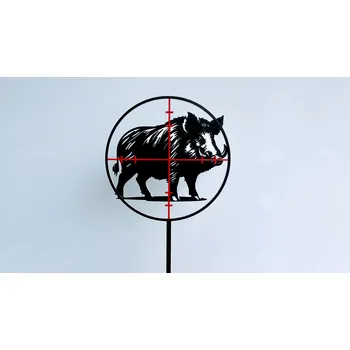 Dortová svíčka Myslivecký zápich - prase divoké v hledáčku dalekohledu #1 (divočák)