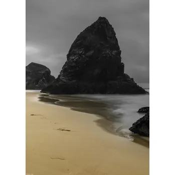 Obraz Plakát Bedruthan Steps, pláž v Cornwallu 2, bez rámu, 29,7 x 42 cm