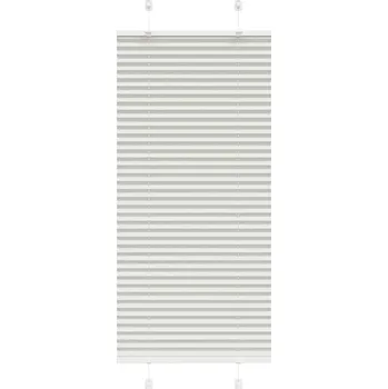 Roleta vidaXL Plisovaná roleta 55x150 cm Šířka látky 54,4 cm [4015185] Barva: světle šedá