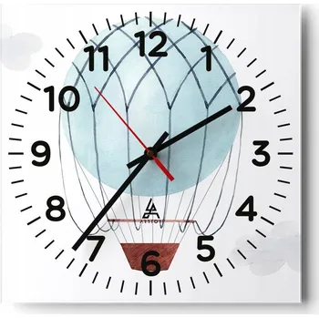 Hodiny Nástěnné hodiny do obýváku 40x40 Dětské Tiché Skleněné hodiny