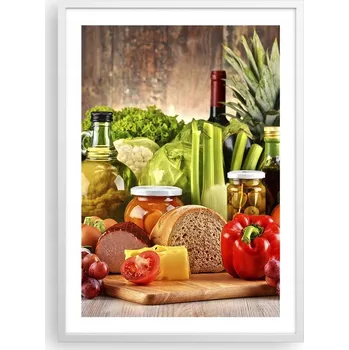 Obraz Plakát v bílém rámu do obýváku ložnice 50x70 gastronomie moderní obraz