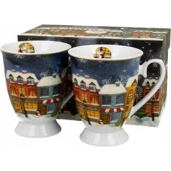 Hrnek Duo Christmas city porcelán 300 ml