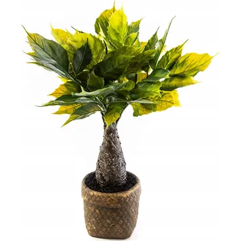 umělá květina LISTNATÁ ROSTLINA UMĚLÝ KVĚT V KVĚTINÁČI 45 CM