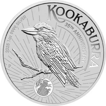 The Perth Mint Australia - Stříbrná mince 1 Oz Kookaburra 2025 - 31.099998474121094 g